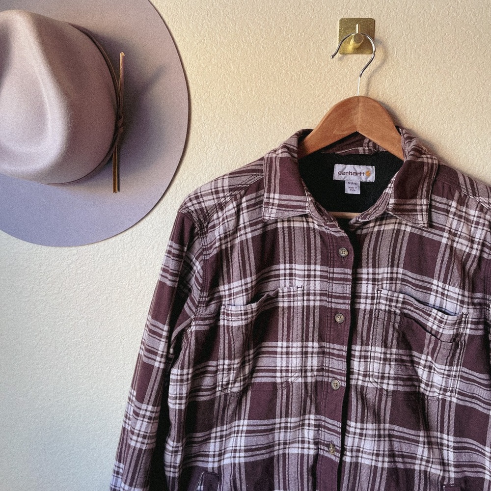 Carhartt fleece lined flannel